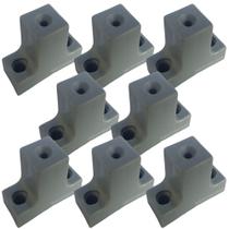 8 Peças - Distanciador Cinza Para Corrediça De 32mm 3,2cm