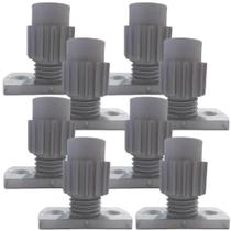 8 Peças - Distanciador cinza Para Corrediça Regulagem 25 A 35mm