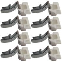 8 Peças - Dobradiça Para Armario De Aço Itatiaia Curva De 26mm