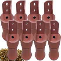 8 Pés Para Guarda Roupa 9cm Reforçado Mogno 8 Pés Para Guarda Roupa 9cm Reforçado Mogno