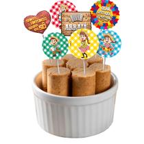 8 Picks Tags Topo Decoração De Doces Festa Junina