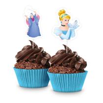 8 Picks Topo Decoração Doces Festa Cinderela