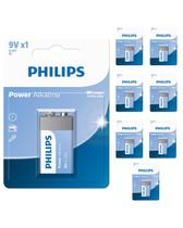 8 Pilha Bateria 9 Volts Alcalina Philips 6LR61 8 Pilha Bateria 9 Volts Alcalina Philips 6LR61