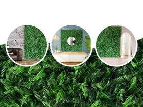 8 Placas de Folhagens Artificiais com 90% de Cobertura Densa Jardim Vertical Artificial Apartamentos