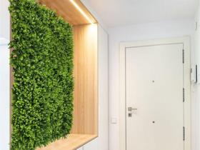 8 Placas de Folhagens Artificiais com 90% de Cobertura Densa Jardim Vertical Artificial para Apartamentos - Decora Flores Artificiais