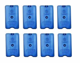 8 Placas de Gelo Artificial Rígido Reutilizável 200 ml 12 x 7 x 2,90 cm