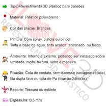 8 Placas Decorativas 3D Auto Relevo Revestimento 0,5Mm Argo