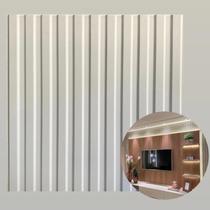 8 placas painel ripado revestimento 3d de parede decorativa 50x50cm original