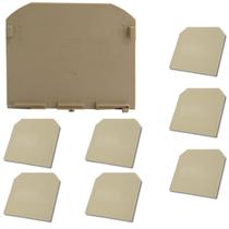 8 Placas Para Bornes De Passagem Mat70 Bege - Metaltex 8 Placas Para Bornes De Passagem Mat70 Bege - Metaltex