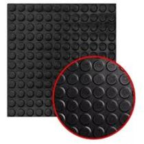 8 placas piso Moeda borracha, academia Preto 50x50 cm - 2m2
