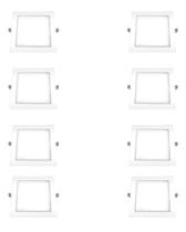 8 Plafon Ourolux Embutir 18w Biv 2700k Quadrado