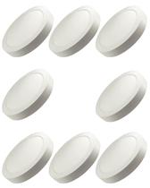 8 Plafon Superled Sobrepor 24w Biv 6500k Redondo Ourolux