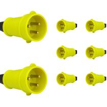 8 Plug Industrial 32A Steck Linha Brasikon 2P+T 100/130V