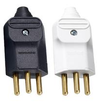 8 Plug Plugue Branco + 8 Preto Macho 3 Pinos 20a 180g Prensa Cabos Margirius 8 Plug Plugue Branco + 8 Preto Macho 3 Pinos 20a 180g Prensa Cabos Margirius