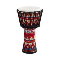 8 Polegada Portátil Africano Djembe Mão Tambor Colorido Padrões De Arte Instrumento Musical De