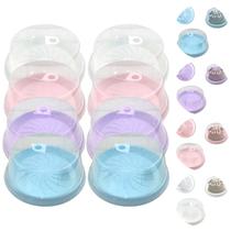 8 Porta Bolos Boleira Suporte Para Torta Com Tampa e Alça 8 Porta Bolos Boleira Suporte Para Torta Com Tampa e Alça