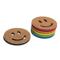 8 Porta Copos Smile Emoji Happy Divertido Cores Apoio Jogo - Idealiza