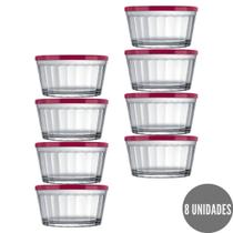 8 Potes 600ml Papinha Vidro Tigela Americano Tampa Sortidas 8 Potes 600ml Papinha Vidro Tigela Americano Tampa Sortidas