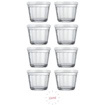 8 Potes Americano 350ml Vidro Potinhos P Tempero e Papinhas