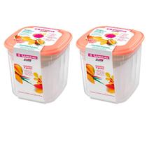 8 potes plástico mantimentos alimentos frutas geladeira marmita vasilha tapoer tupperware Sanremo