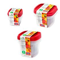 8 Potes plásticos mantimentos 200ml 500ml 1200ml Vasilha marmita tapoer tupperware tapuer plasútil