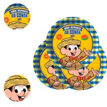 8 Pratos Redondo Decoração Chico Bento Festa Arraia 8 Pratos Redondo Decoração Chico Bento Festa Arraia