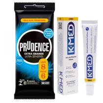 8 Preservativos Prudence Extra Grande Com Gel 25 Gramas