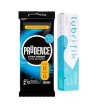 8 Preservativos Prudence Extra Grande Com Gel 50 Gramas