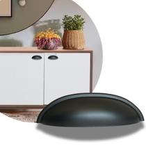 8 Puxador de Gaveta, Armário Móveis Modelo Concha Meia Lua