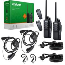 8 Rádio Comunicador Intelbras RC3002 e Fones Ouvido Tipo D Resistente