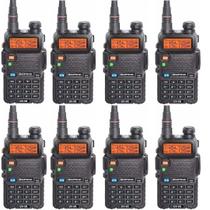 8 Rádios Comunicadores Ht Dual Band Uhf Vhf Uv-5R - Baofeng