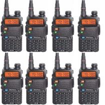 8 Rádios Comunicadores Ht Dual Band Uhf Vhf Uv-5R