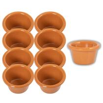 8 Ramekins Molho 30ml Terracota 100% Melamina Gourmet Mix 8 Ramekins Molho 30ml Terracota 100% Melamina Gourmet Mix