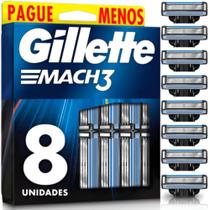8 Refis De Barbear Para Gillette Mach3 ( 8 Unidades )