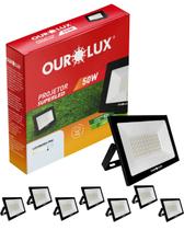 8 Refletor Projetor Preto de Led 50w Bivolt Cor da Luz Branco Frio Ourolux 8 Refletor Projetor Preto de Led 50w Bivolt Cor da Luz Branco Frio Ourolux