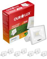 8 Refletores De Led Branco 20w 6500k Ourolux Bivolt 8 Refletores De Led Branco 20w 6500k Ourolux Bivolt