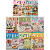 8 Revistas Trabalhos De Pintura Em Tecido & Crochê e Banho Bordados Modernos Artesanato Passo a Passo