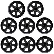 8 roda Rodízio Adaptável esportiva preto maleiro barco wheel