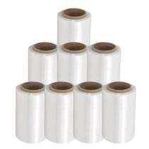8 Rolos Filme Stretch 25cm x 250m Pacote Econômico com 1kg Cada