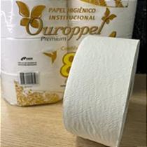 8 Rolos Papel Higiênico Rolão 100% Ouroppel 300x9cm