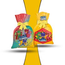 8 Sacolas surpresa Lembrancinhas Decoração Pj Masks Festa