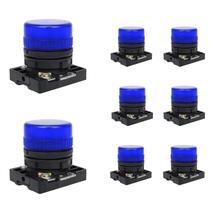 8 Sinaleiro LED Steck Luminoso Azul SLLSL4 Max Botton