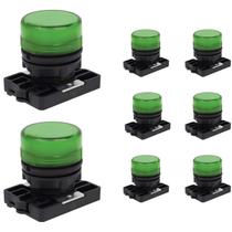 8 Sinaleiro LED Steck Luminoso Verde 12V - 380V SLLSL2
