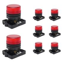 8 Sinaleiro LED Steck Luminoso Vermelho SLLSL1 Max Botton