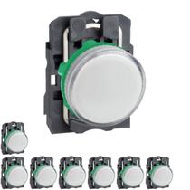 8 Sinaleiro Ø22mm Plástico P/ Lâmpada Ba9s Branco até 250V Schneider