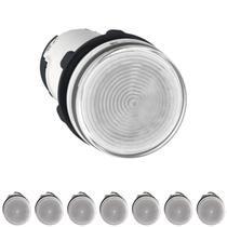 8 Sinaleiro Para Lâmpada BA9S Transparente 22mm Plástico Schneider XB7EV67P