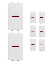 8 Sinalizador De Painel 2 Módulos Branco 8 Sinalizador De Painel 2 Módulos Branco