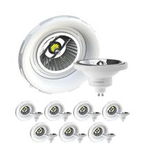 8 Spot Emb No Frame + Lâmpada AR111 12W 4000K Save Energy