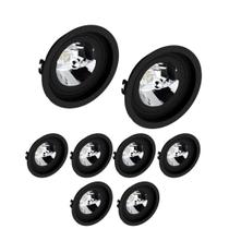 8 Spot Embutido Redondo AR111 GU10 Preto Save Energy 8 Spot Embutido Redondo AR111 GU10 Preto Save Energy