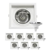 8 Spot Embutir Recuo AR111 + Lâmpada LED 12W 4000K Save Energy 8 Spot Embutir Recuo AR111 + Lâmpada LED 12W 4000K Save Energy
